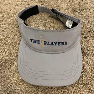 The Players Championship Gray Golf Visor Adjustable Hat PGA Tour